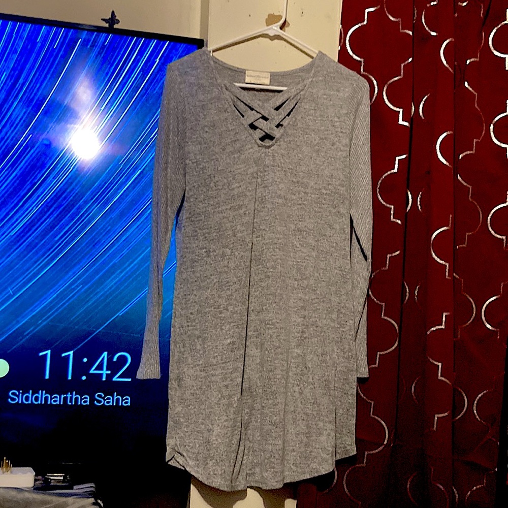 Bobbie Brooks ladies sweater dress (l)